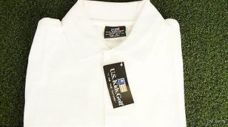 NEW w/ Tags   U.S. Kids Golf Short Sleeve Shirt Kids Sizes White 