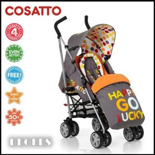   SWIFT LITE SUPA STROLLER IN HAPPY GO LUCKY WITH FOOTMUFF & RAINCOVER