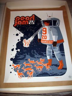 Pearl Jam   Ames Bros   Quebec City 2005, September 20 Concert Poster