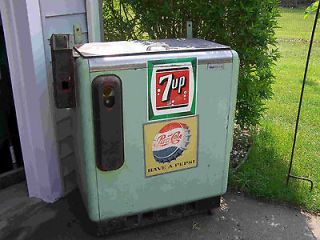 old vintage antiqu e soda pop machine 7 up pepsi