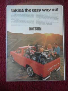 1971 Print Ad Nissan Datsun LIL Hustler Pickup Truck ~ The Easy Way 