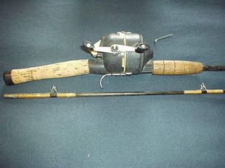 VINTAGE ZEBCO FRESH WATER AMERICAN MADE ROD AND REEL COMBO OVER 50 