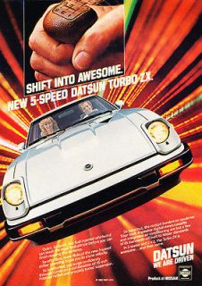   Datsun 280ZX 280 ZX Turbo V2   Classic Vintage Advertisement Ad D01
