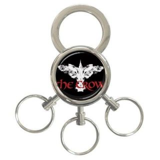 the crow 3 ring key chain fashion sport gift from