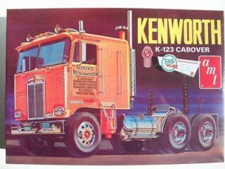 AMT KENWORTH K 123 CABOVER LEVEL 3 PLASTIC TRUCK MODEL KIT 1/25 SCALE 