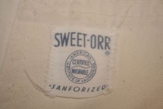 Vtg Sweet Orr Painter Pants 40 x 28 Sanforized Union Made Talon 42 