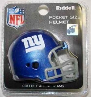 New York NY Giants NFL Riddell Pocket Pro Revolution Football Helmet 