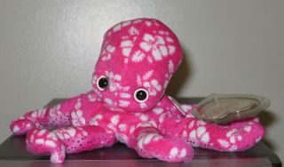 Ty SURFIN the Octopus June 2007 BBOM Beanie Baby of the Month ~ MWMT 