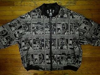   Source Hip Hop Tribute 2pac Biggie Pun Black Leather Jacket Coat 60