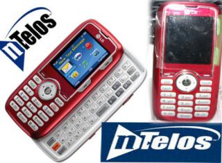 brand new red ntelos lg rumor lx260 qwerty slider phone
