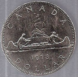 L6 CANADA $1.00 COIN 1978   GRADE  EF OR BETTER 