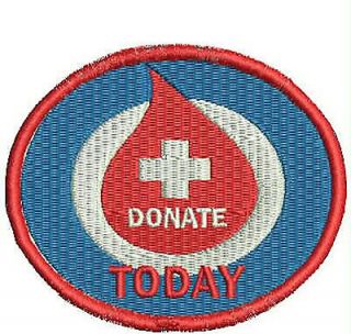 Donate Today Sew on Patch Embroidered Iron on Patches Awareness