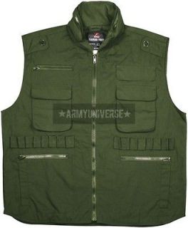 olive drab military tactical ranger vest with hood