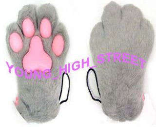 vicious monster fur paw claw kitty cat cosplay gloves