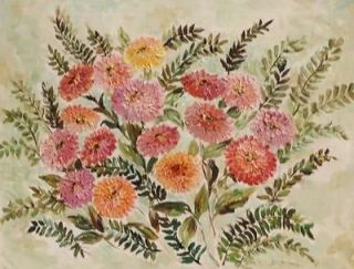 lulu van norman original oil on canvas floral still life