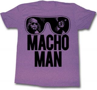 macho man randy savage old school purple t shirt