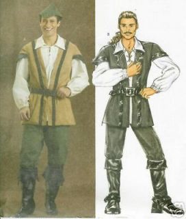 Pirate Will Turner costume PATTERN Robinhood Butterick 4574 Huntsman 