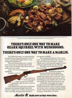 newly listed 1979 marlin 39 a ad ozark squirrel recipe