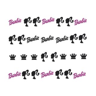 barbie doll nail art decals more options size time left