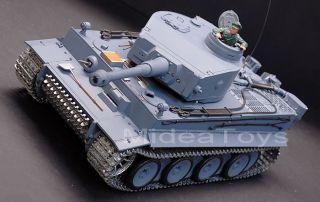 16 Remote Control German TIger I RC Tank Super Metal w/Smoke & Sound