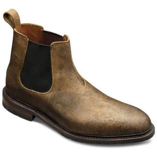 Allen Edmonds Mens Ashbury Brown Distressed Leather Boot 9022