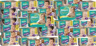 Pampers Cruisers Baby Diapers & Wipes Sizes 3 4 5 6 7 BULK Value Packs 