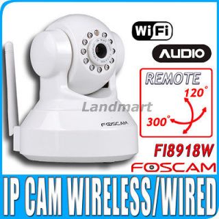 Foscam FI8918W Wireless Pan Tilt IP WiFi Camera Outdoor IPCam IR LED 