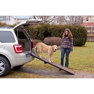 Full Length 71 Long Tri Fold Folding Pet Dog Travel Ramp Handle NEW