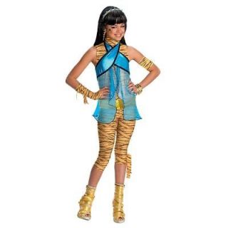 New Girl Monster High Cleo de Nile Halloween Costume Wig Size 12 14 