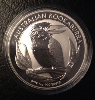 2012 Perth Mint 1oz Silver Kookaburra~~Lo​w Mintage of only 500k~~~