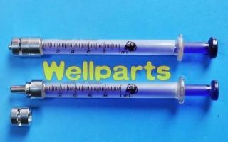 1ml glass injector glass sampler luer lock tip syringe from