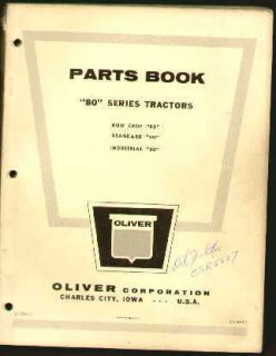 oliver 80 series tractor parts catalog 1947 from canada time