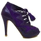 purple snakeskin gladiator roman platform shoes sz 3 8 location