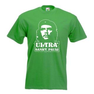 St.Pauli Che Guevara T Shirt   Celtic Green, Ultra, Fanshirt, Football 