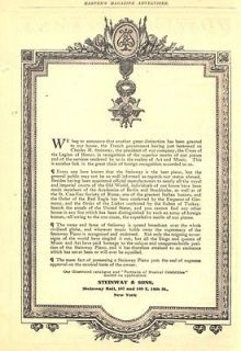 1905 ad d steinway sons cross of legion of honor
