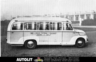 1955 fiat 615n conta intercity bus factory photo time left