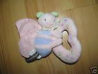 Wendy Bellissimo Pink Love Butterfly Rattle Baby Toy Plush Stuffed 