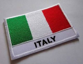 italy italia italian national flag sew on patch from thailand