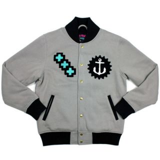 Pink Dolphin Clothing Vintage Goods Fleece Jacket in Grey Fall 2012 