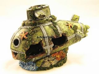   10  Resin Sunken Submarine Decoration/Fish Refuge (SHIP FROM USA