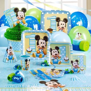 Baby Mickey Mouse 1st birthday party supplies u choose your own set