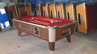   COUGAR COMMERCIAL 7 COIN OPERATED BAR SIZE POOL TABLE REFURBISHED
