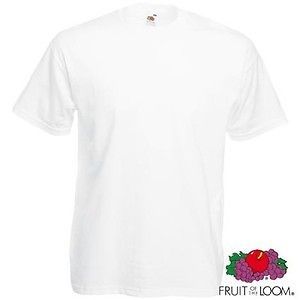 Brand New White Gildan & Fruit of the Loom T shirts BULK TEE   17
