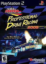 ihra drag racing 2005 ps2 playstation 2 game time left