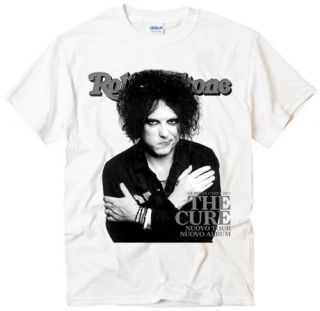 the cure robert smith rock band music white t shirt
