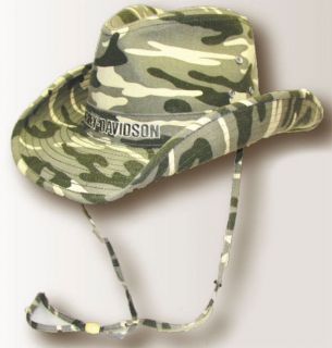OFFICIAL HARLEY DAVIDSO​N OUTBACK CAMO COTTON HAT HD 465 NEW