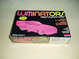 FORD MUSTANG MACH1 LUMINATORS NEON FUNNY CAR, SEALED, CLEAR PINK, RARE 