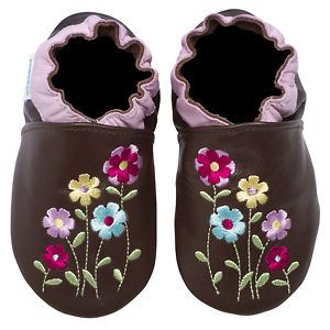 nib robeez infant girls secret garden soft soles 6 12m