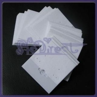 white flocked velvet earring hang cards 2x2 100 lot from