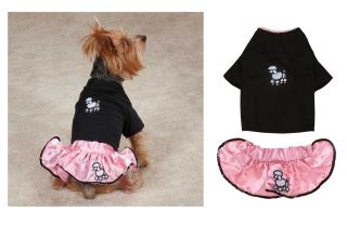 Poodle Puppy Skirt Shirt Set Costumes for Dogs   Halloween Dog   FREE 
